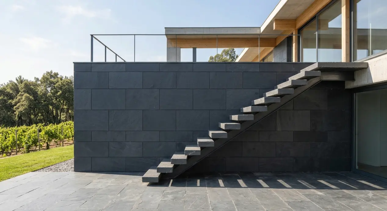 Elevating Modern Architecture with VALONGO BLACK™ Slate: Nature’s High-Performance Stone